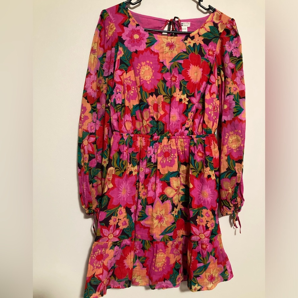 Billabong Pink Floral Mini Dress